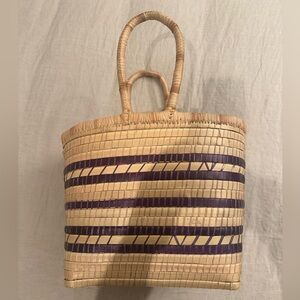 Handcrafted Wicker Tote, Jane Birkin-style